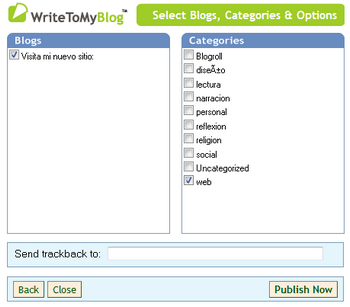 categorías del editor