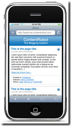 iphone y wordpress