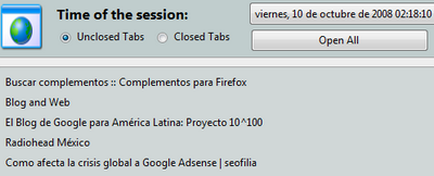 session page