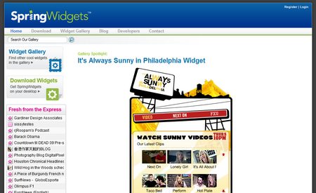 Springwidgets, más de 40.000 widgets a tu alcance