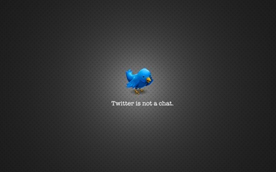 Twitter no es un chat