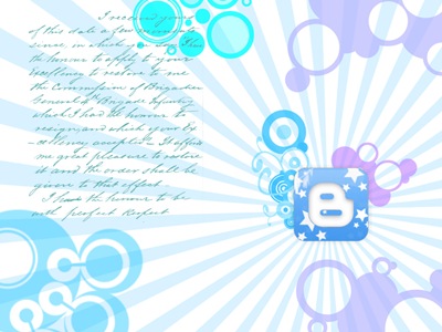 Blogger vectorial