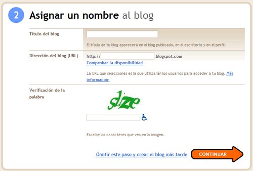 Elige el nombre y la dirección de tu blog Elige el nombre y la dirección de tu blog