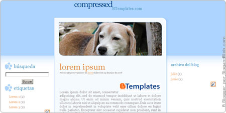 Compressed Blogger Template