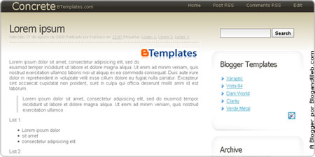 Blogger Template