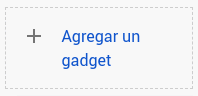 Botón para agregar un gadget para Blogger.