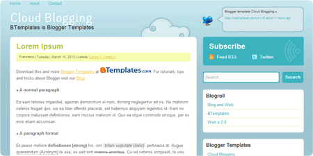 Cloud Blogging demo