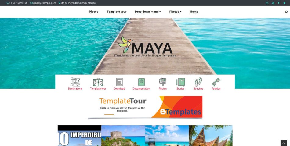 Plantilla Blogger: Maya