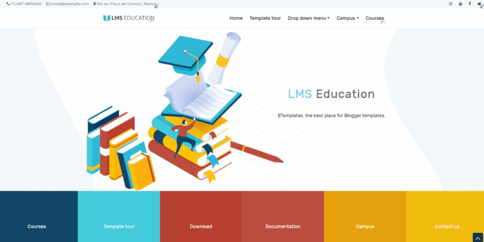Plantilla Blogger: LMS Education