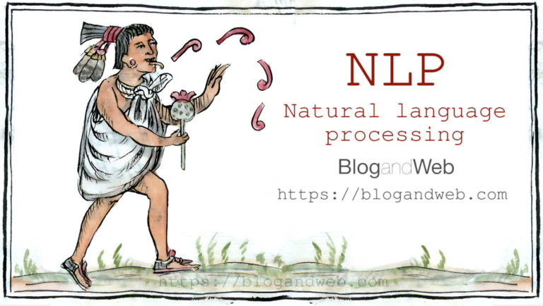 Glifo nahuatl con la leyenda NLP Natural language processing